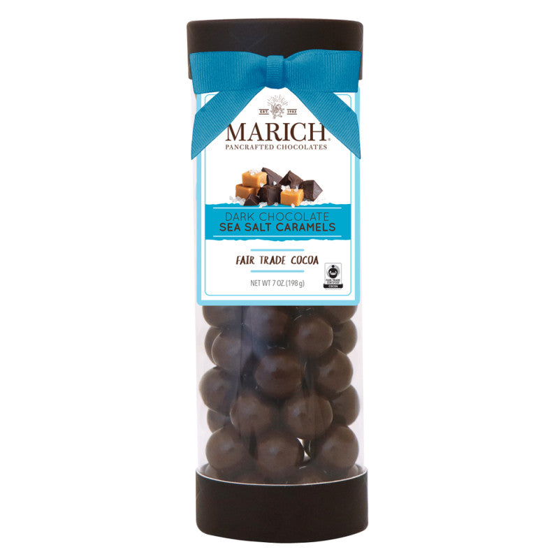 Wholesale Marich Dark Chocolate Sea Salt Caramels 7 Oz Tube Bulk