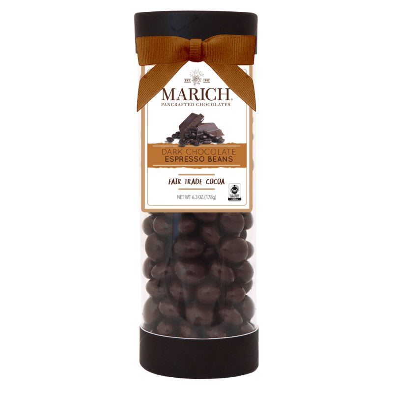 Wholesale Marich Dark Chocolate Espresso Beans 6.3 Oz Tube Bulk