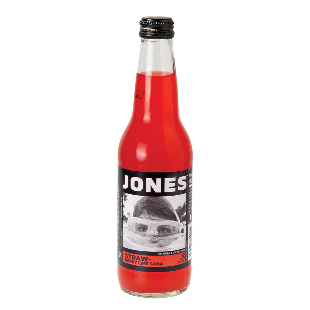 Jones Strawberry Lime Soda 12 Oz Bottle 4 Pack