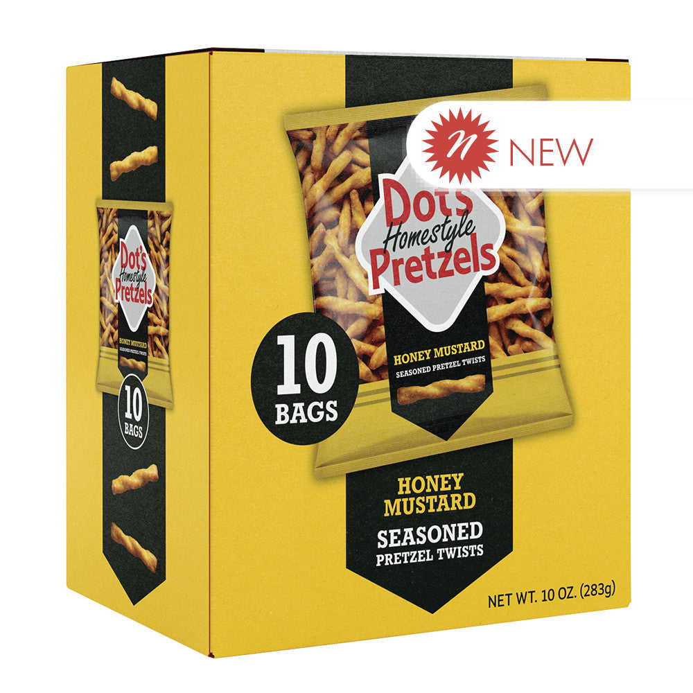 Dot’S Pretzels Multipack Honey Mustard 10 Oz Bag 10 Ct Box