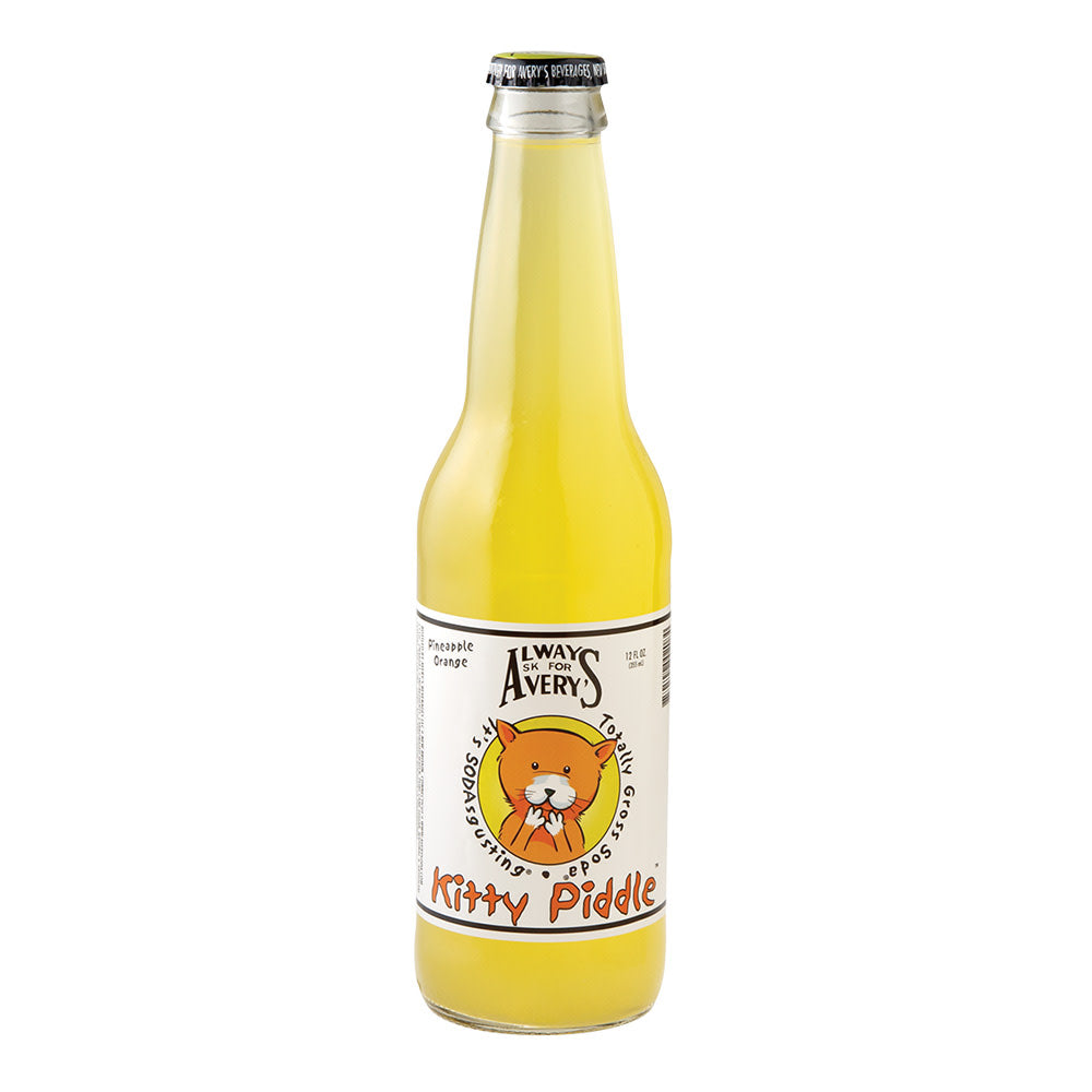 Avery'S Kitty Piddle Orange Pineapple Soda 12 Oz Bottle