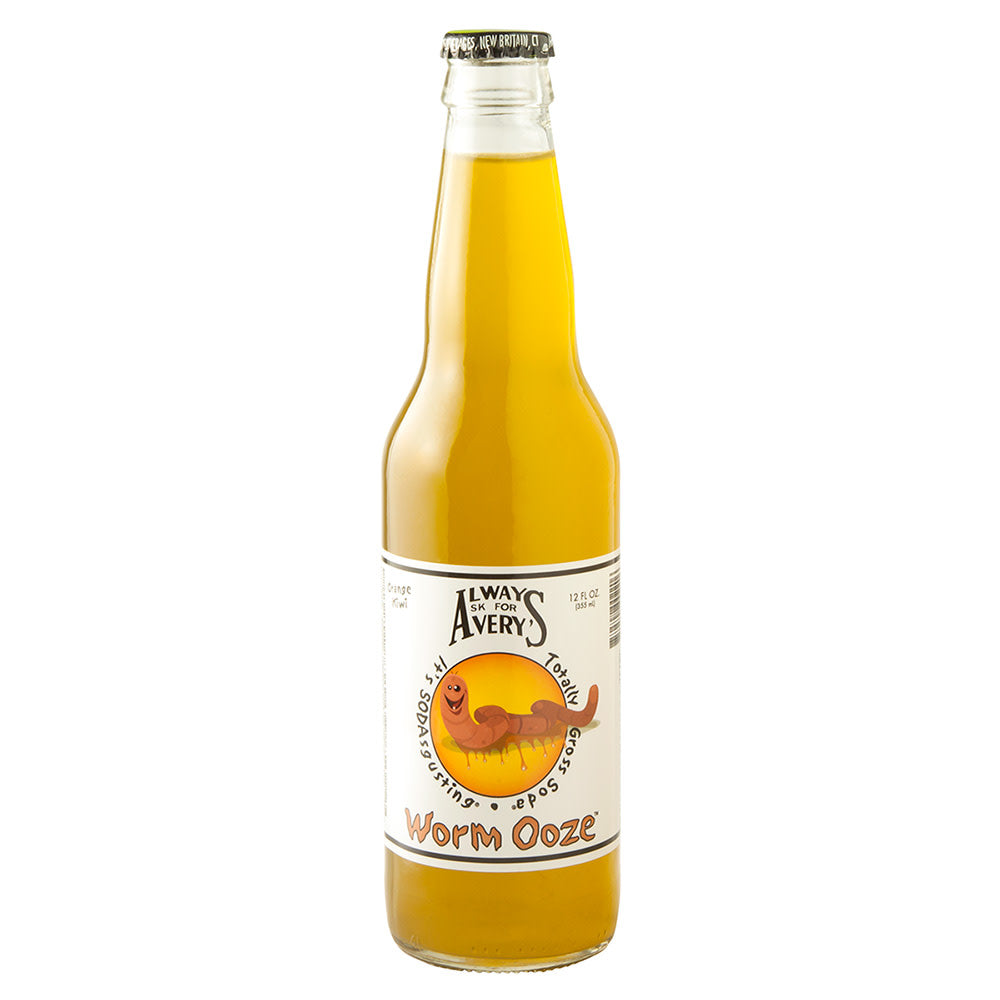 Avery'S Worm Ooze Kiwi Orange Soda 12 Oz Bottle