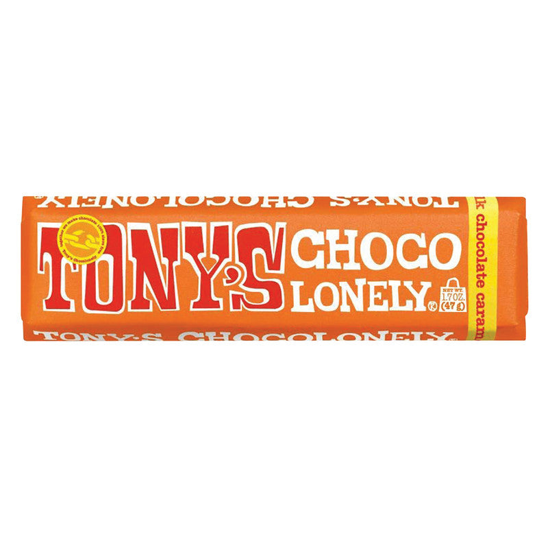 Wholesale Tony's Chocolonely 32% Milk Chocolate Caramel & Sea Salt 1.7 Oz Small Bar Bulk