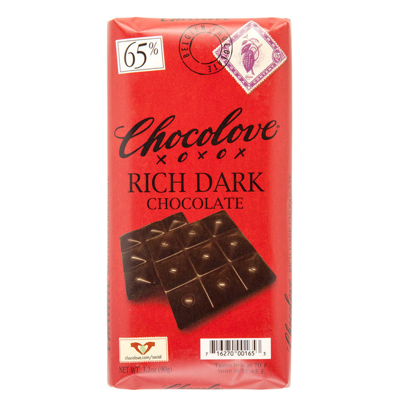 Wholesale Chocolove 65% Rich Dark Chocolate 3.2 Oz Bar- Bulk