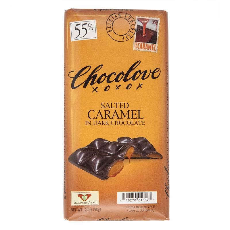 Wholesale Chocolove Salted Caramel In Dark Chocolate 3.2 Oz Bar Bulk
