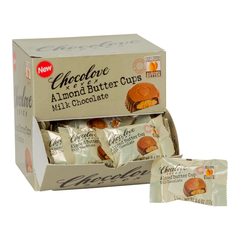 Wholesale Chocolove Milk Chocolate Almond Butter Cups 0.6 Oz Bulk