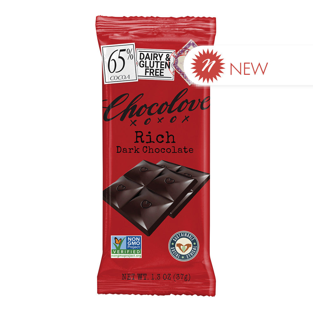 Wholesale Chocolove Rich Dark Chocolate 1.3 Oz Bulk