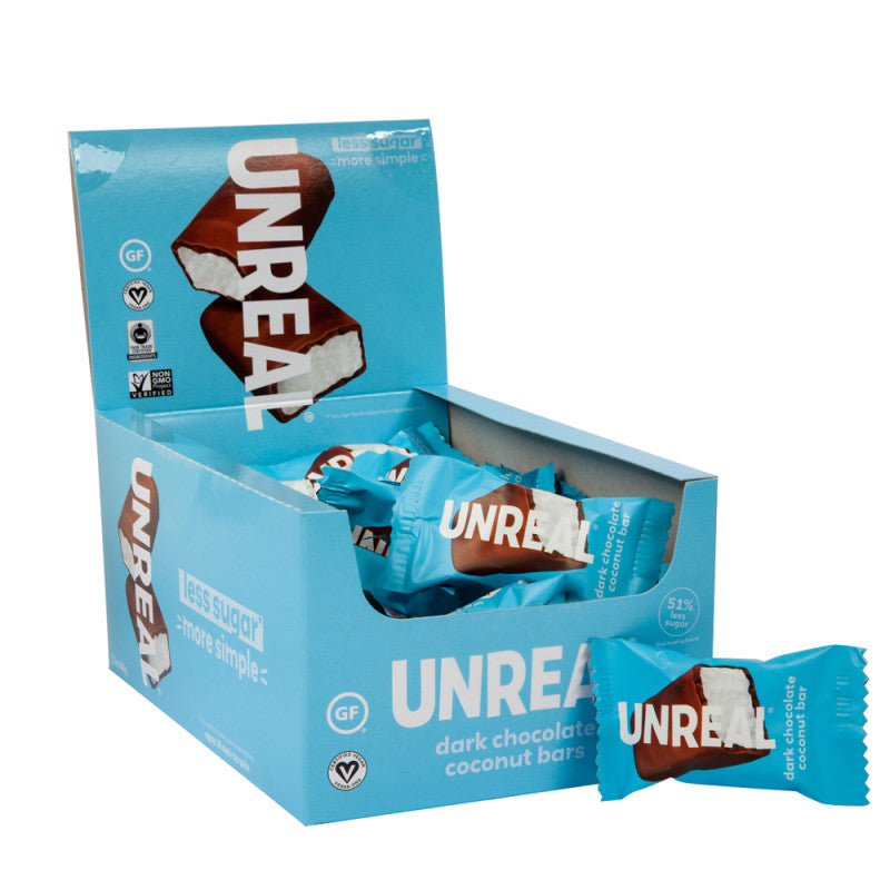 Wholesale Unreal Dark Chocolate Coconut Bars 0.53 Oz Bulk