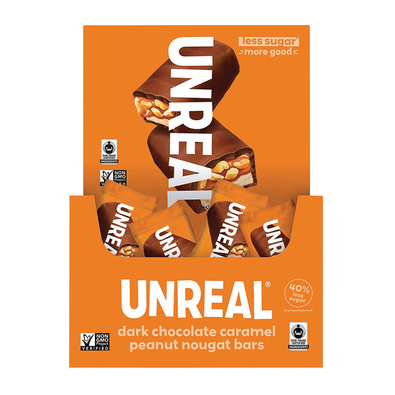 Wholesale Unreal Dark Chocolate Peanut Nougat Bar 0.67 Oz Bulk