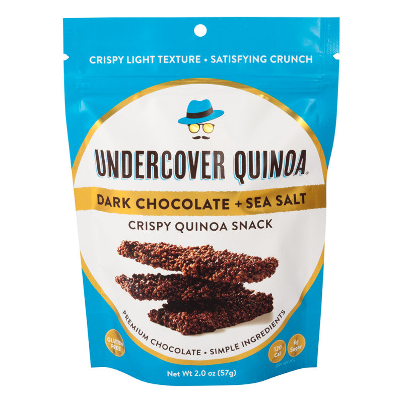 Wholesale Undercover Quinoa Dark Chocolate + Sea Salt 2 Oz Pouch- Bulk