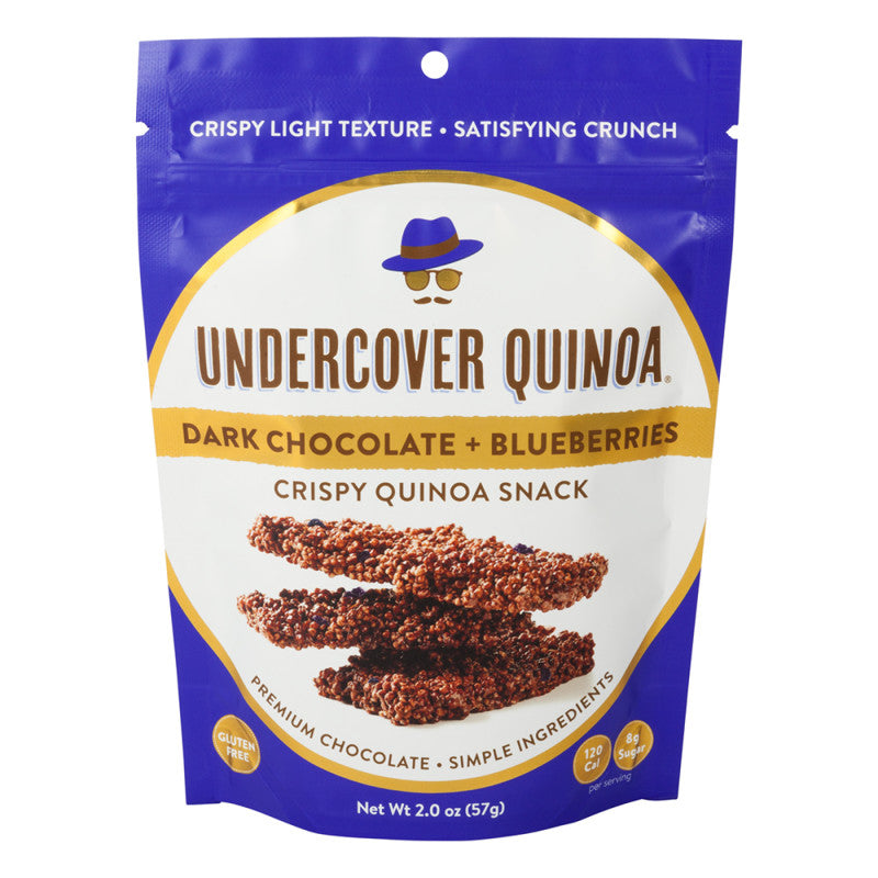 Wholesale Undercover Quinoa Dark Chocolate + Blueberries 2 Oz Pouch- Bulk