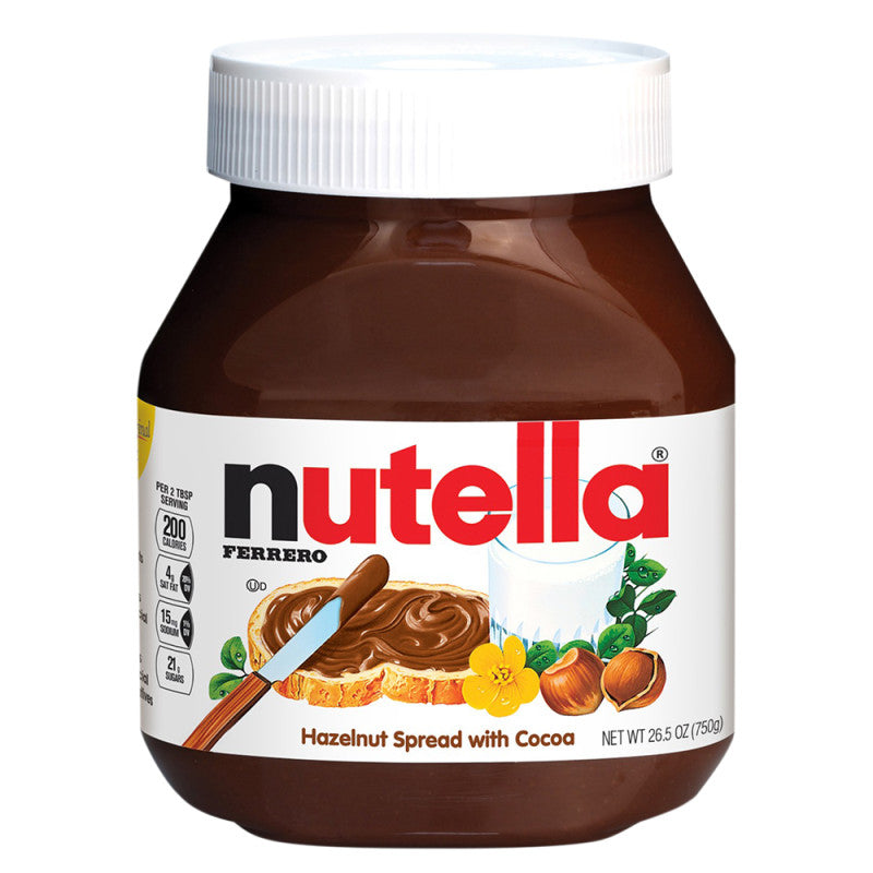 Wholesale Nutella Spread Chocolate Hazelnut 26.5 Oz Jar- Bulk