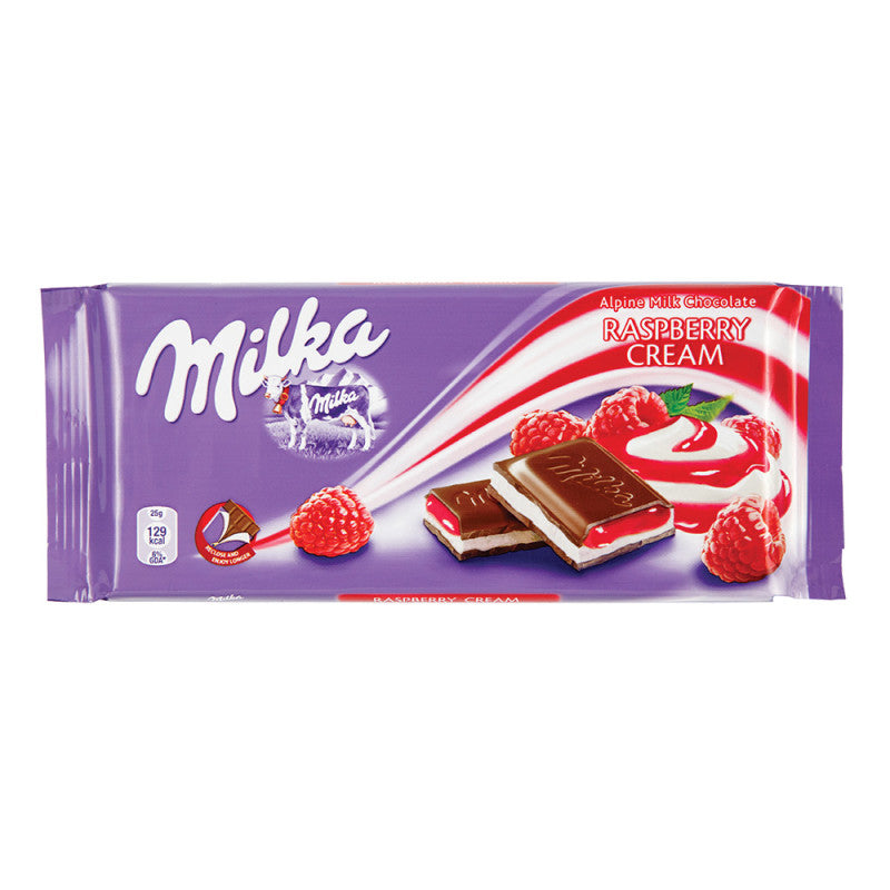 Wholesale Milka Raspberry Cream Bar 3.5 Oz Bulk