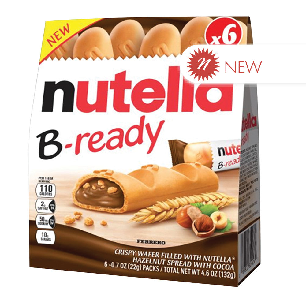 Wholesale Nutella - B - Ready Filled Wafers(6Ct) - 4.6Oz Bulk