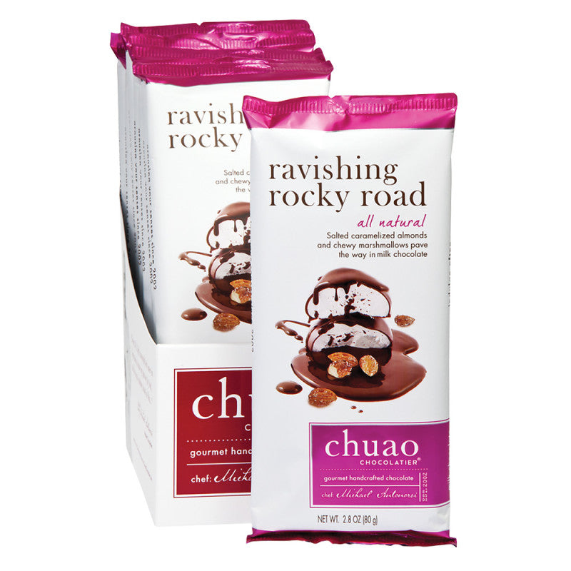 Wholesale Chuao Milk Chocolate Ravishing Rocky Road 2.8 Oz Bar Bulk