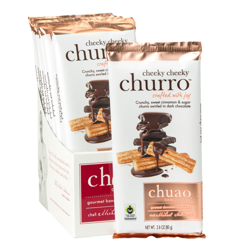 Wholesale Chuao Dark Chocolate Cheeky Cheeky Churro 2.8 Oz Bar Bulk