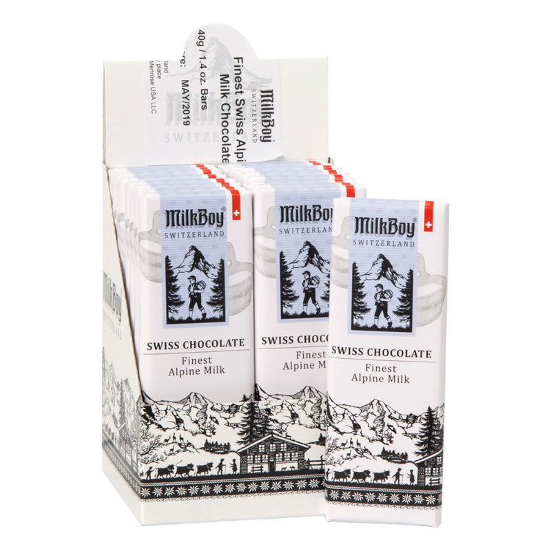 Wholesale Milkboy Swiss Alpine Milk Chocolate 1.4 Oz Bar Bulk