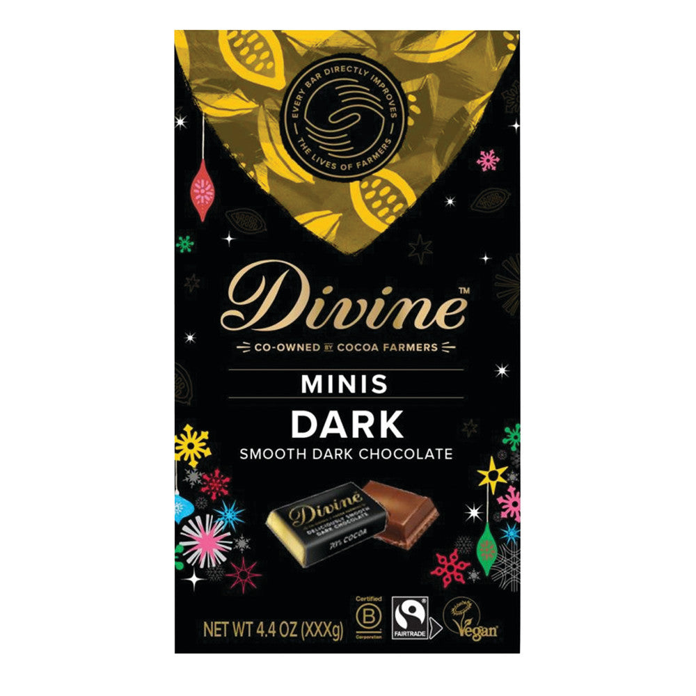 Wholesale Divine Dark Chocolate Minis 4.4 Oz Bulk