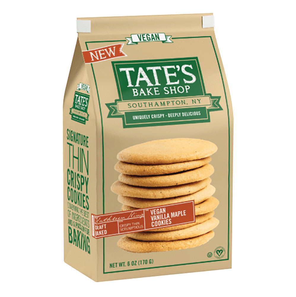 Wholesale Tate'S Vegan Vanilla Maple Cookies 6 Oz Bag Bulk