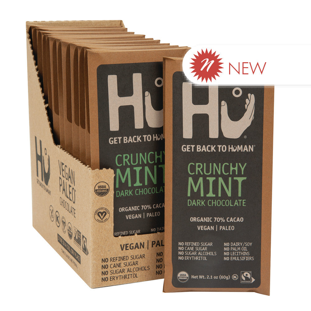 Wholesale Hu Dark Chocolate Crunchy Mint 2.1 Oz Bar Bulk