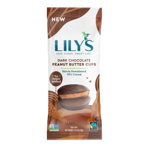Wholesale Lily'S Dark Chocolate Peanut Butter Cups (2 Pk) 1.25 Oz 12ct Box Bulk