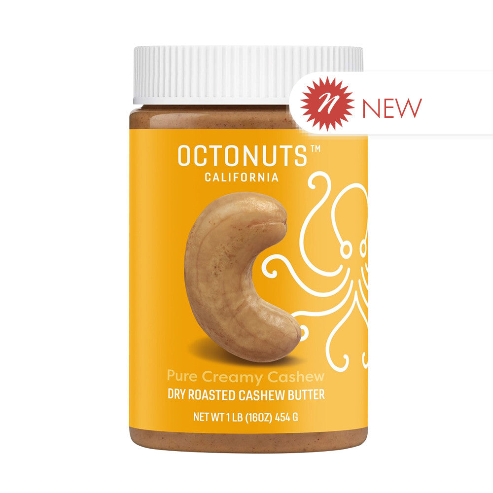 Ocotonuts Dry Roasted Cashew Butter 16 Oz Jar