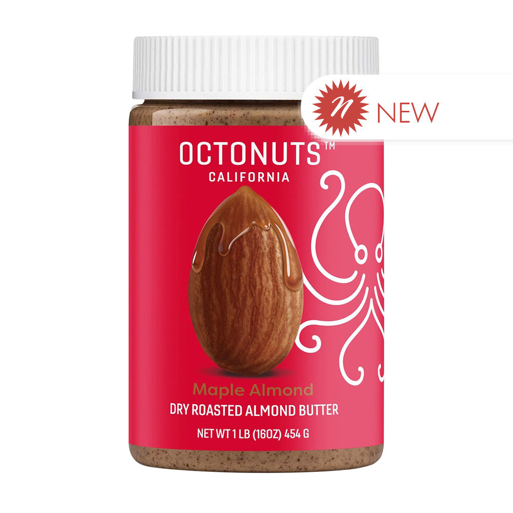 Ocotonuts Roasted Maple Almond Butter 16 Oz Jar