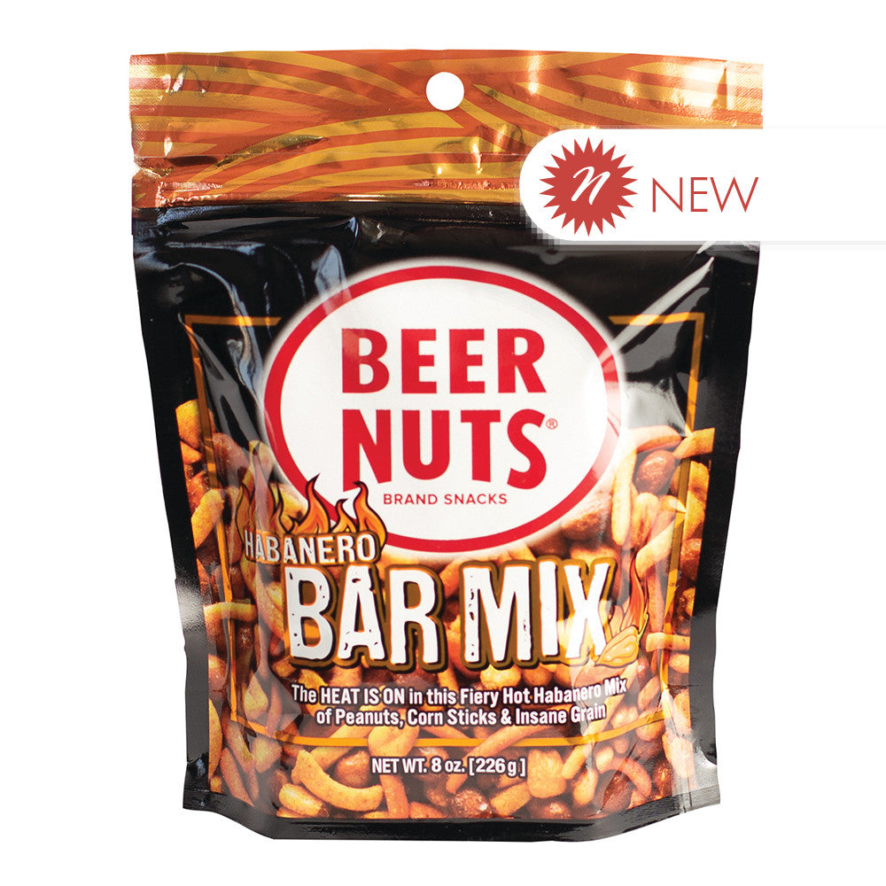 Wholesale Beer Nuts Habanero Bar Mix 8 Oz Pouch- Bulk