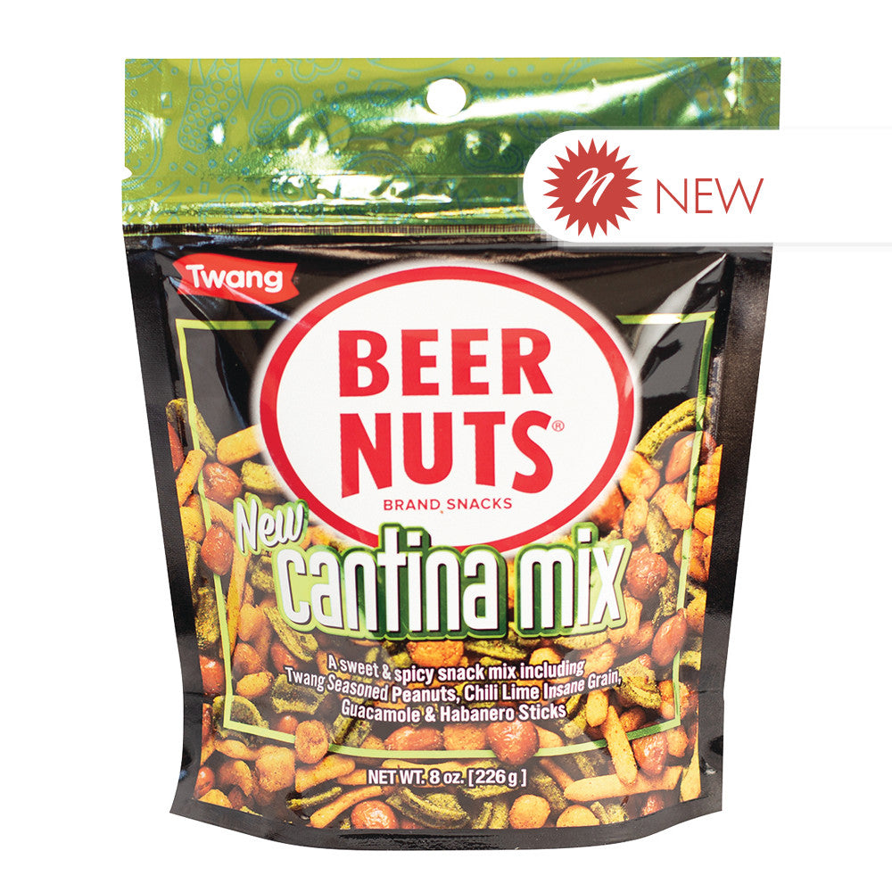 Wholesale Beer Nuts Cantina Mix With Twang 8 Oz Pouch Bulk