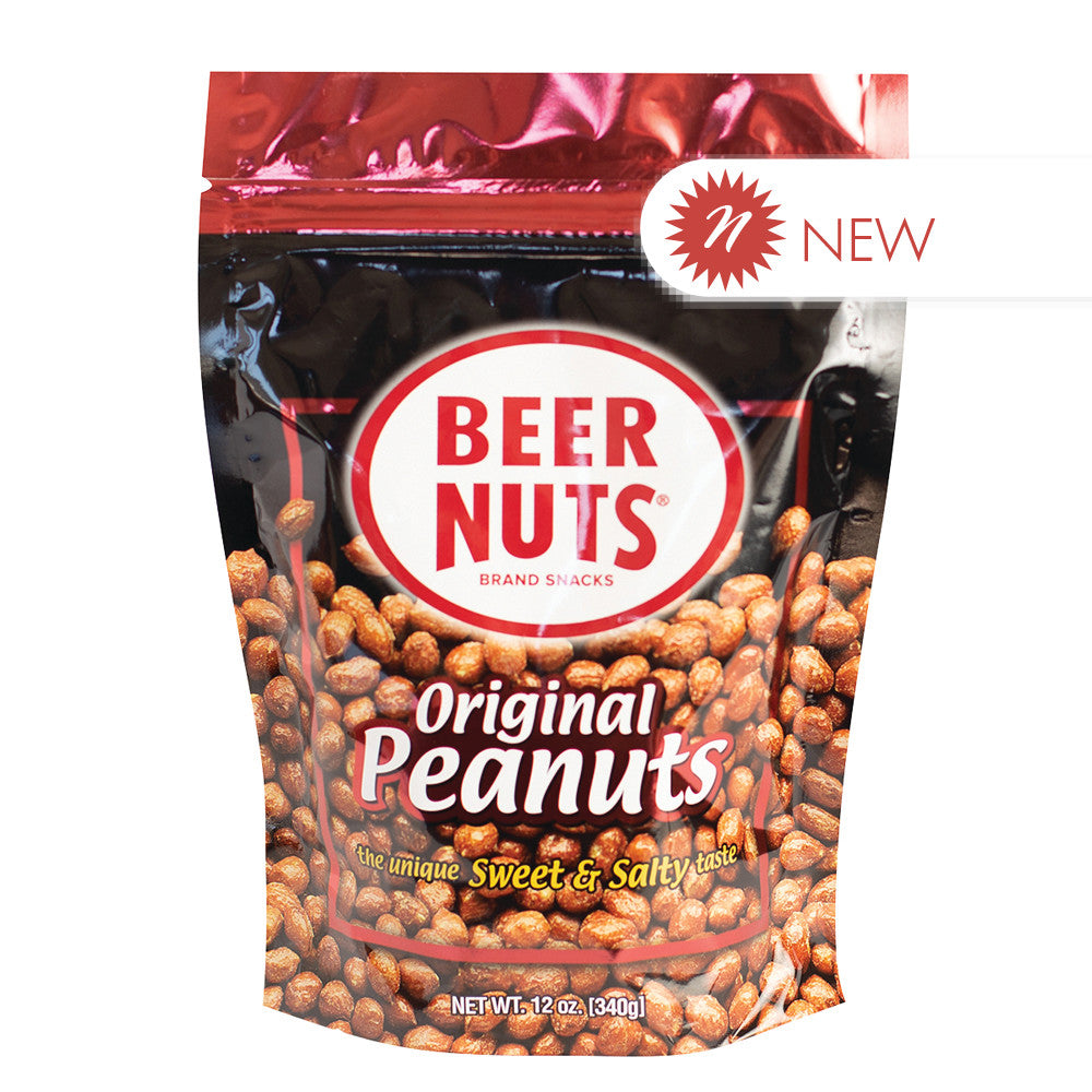 Wholesale Beer Nuts Original Peanuts 12 Oz Pouch- Bulk