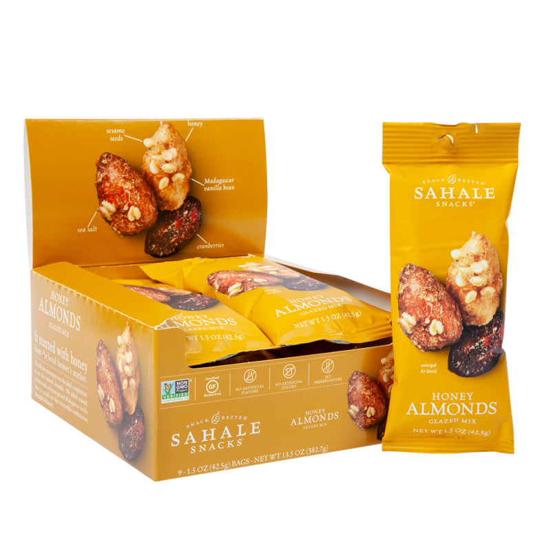Wholesale Sahale Almonds With Cranberry Honey And Sea Salt 1.5 Oz - 108ct Case Bulk