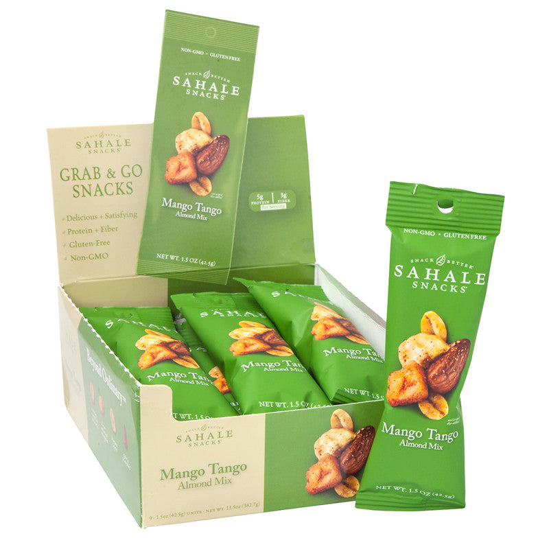 Wholesale Sahale Mango Tango Almond Mix 1.5 Oz Bag - 108ct Case Bulk