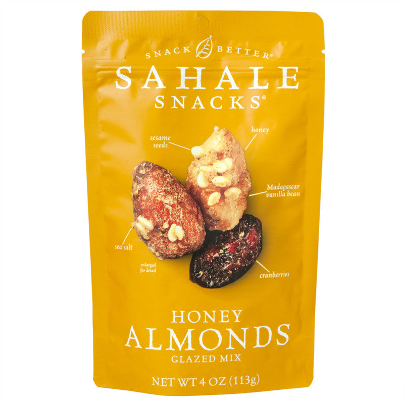 Wholesale Sahale Glazed Honey Almonds Mix 4 Oz Pouch - 6ct Case Bulk