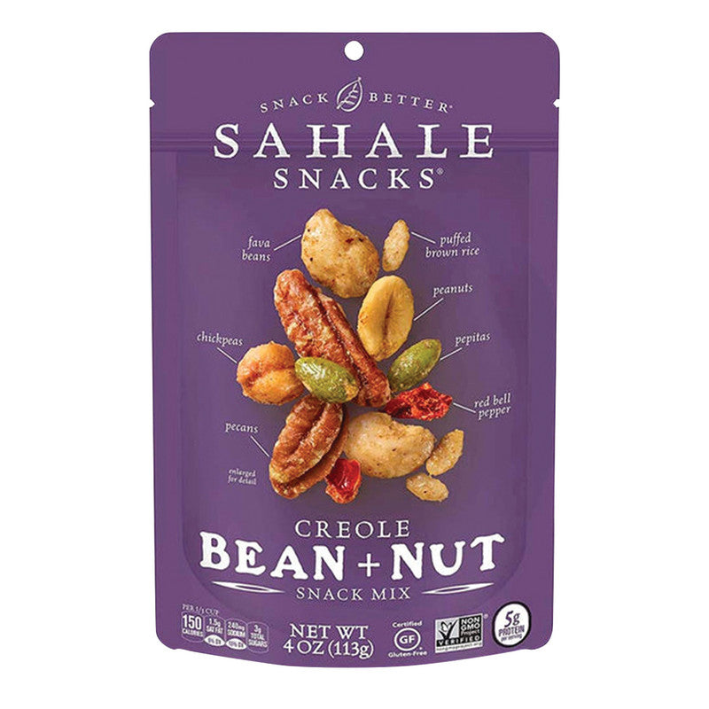 Wholesale Sahale Creole Bean + Nut Mix 4 Oz Pouch - 6ct Case Bulk