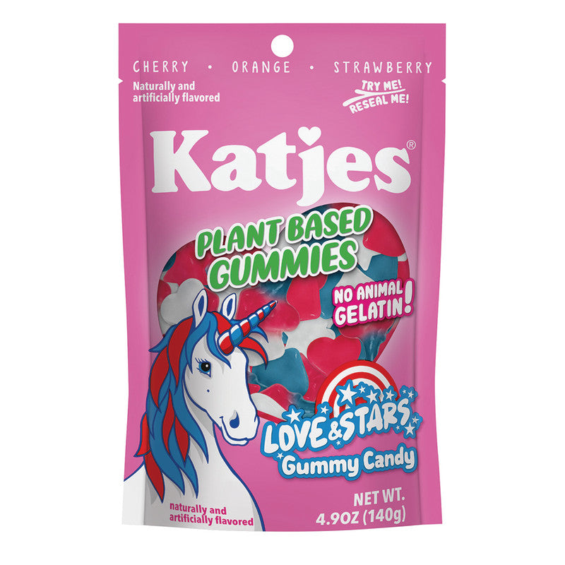Wholesale Katjes Love & Stars Gummies 4.9 Oz Pouch Bulk