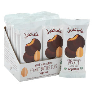 Wholesale Justin's Dark Chocolate Peanut Butter Cups 2 Pk 1.4 Oz Bulk