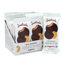 Wholesale Justin's Dark Chocolate Cashew Butter Cups 2 Pk 1.4 Oz- Bulk