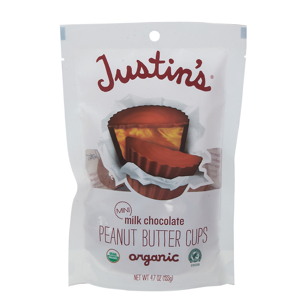 Justin'S Milk Chocolate Peanut Butter Cups Minis 4.7 Oz Pouch