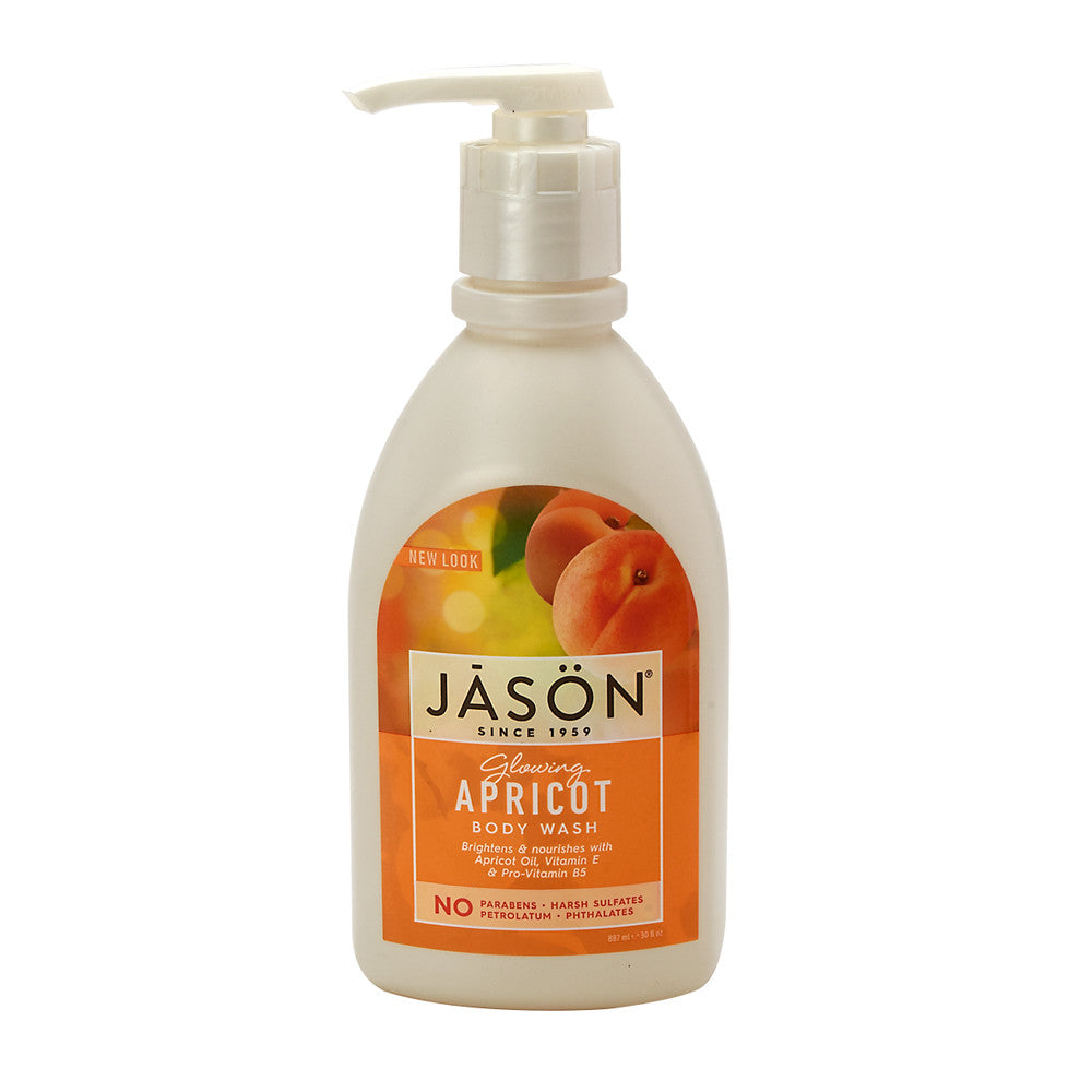 Wholesale Jason Apricot Satin Body Wash 30 Oz Pump Bottle- Bulk
