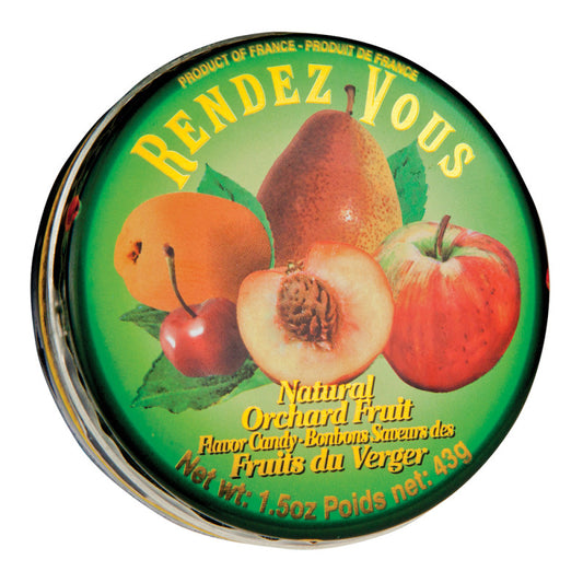Wholesale Rendez Vous Orchard Fruit 1.5 Oz Tin- Bulk