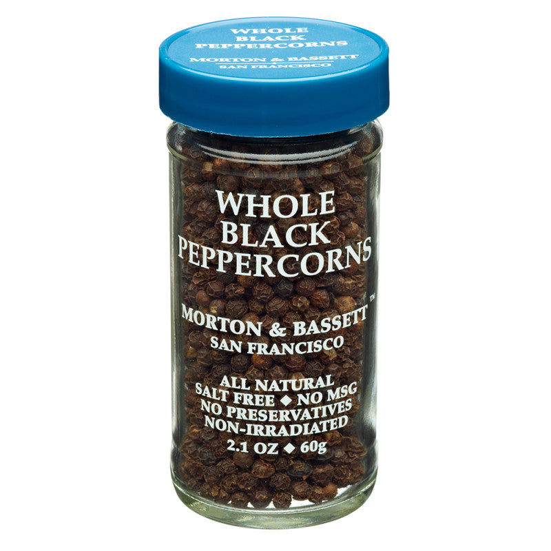 Wholesale Morton & Bassett Whole Black Pepper 2.1 Oz Shaker - 12ct Case Bulk