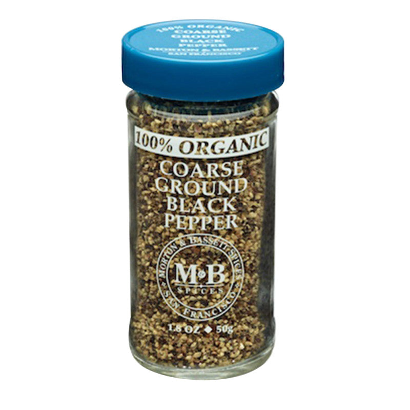Wholesale Morton & Bassett Organic Coarse Black Pepper 1.8 Oz Shaker - 12ct Case Bulk