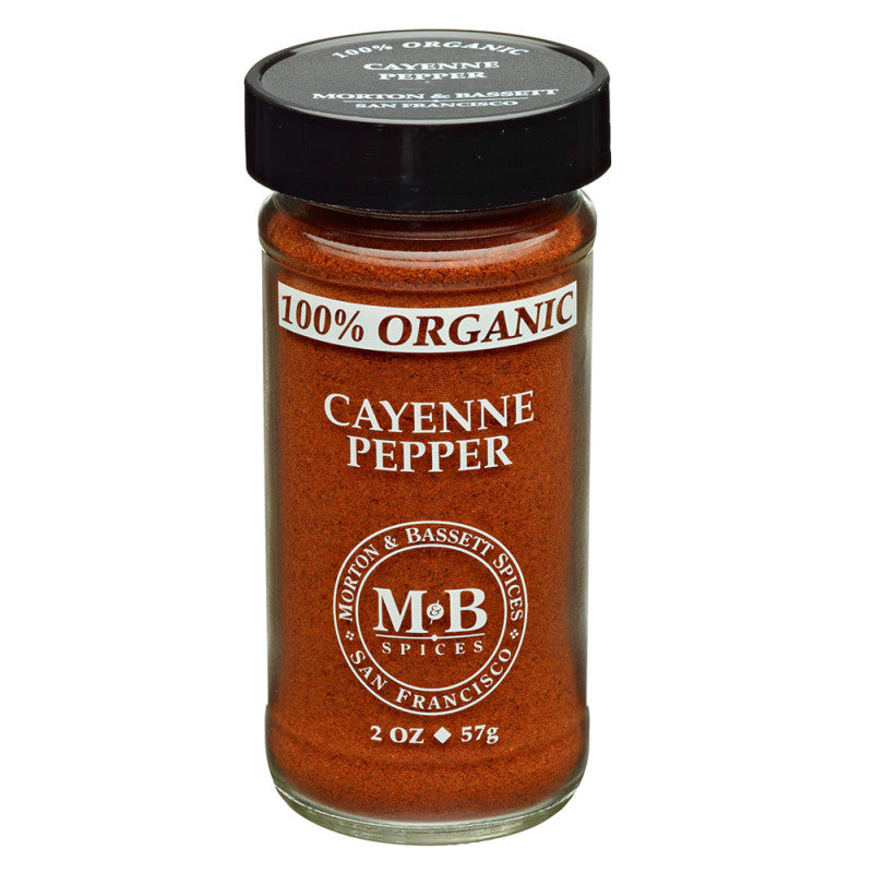 Wholesale Morton & Bassett 100% Organic Cayenne Pepper 2 Oz Shaker - 12ct Case Bulk