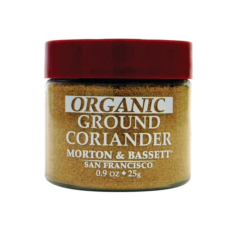 Wholesale Morton & Bassett Organic Ground Coriander 0.9 Oz Mini Jar - 24ct Case Bulk