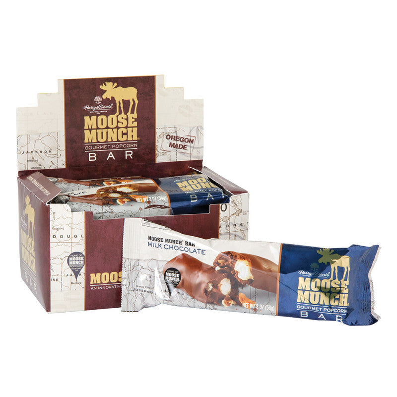Wholesale Harry & David Milk Chocolate Moose Munch 2 Oz Bar - 36ct Case Bulk