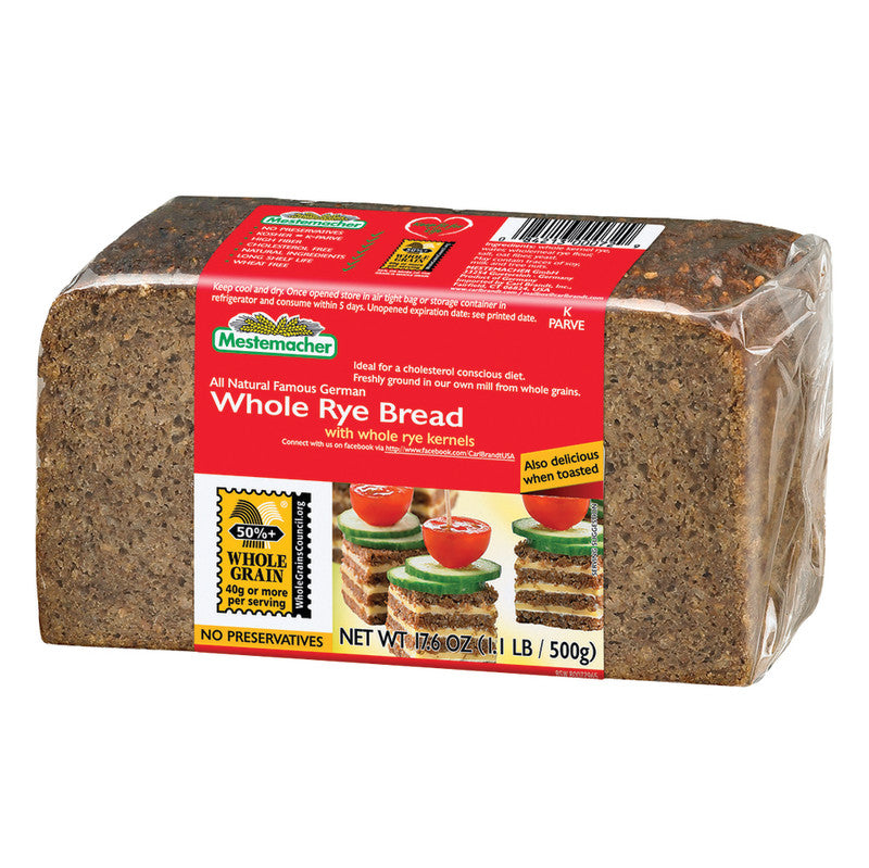 Wholesale Mestemacher Whole Rye Bread 17.6 Oz Bulk