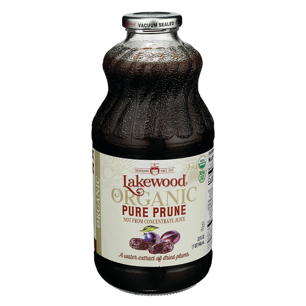 Wholesale Lakewood Organic Juices Organic Prune Juice 32 Oz Bottle- Bulk