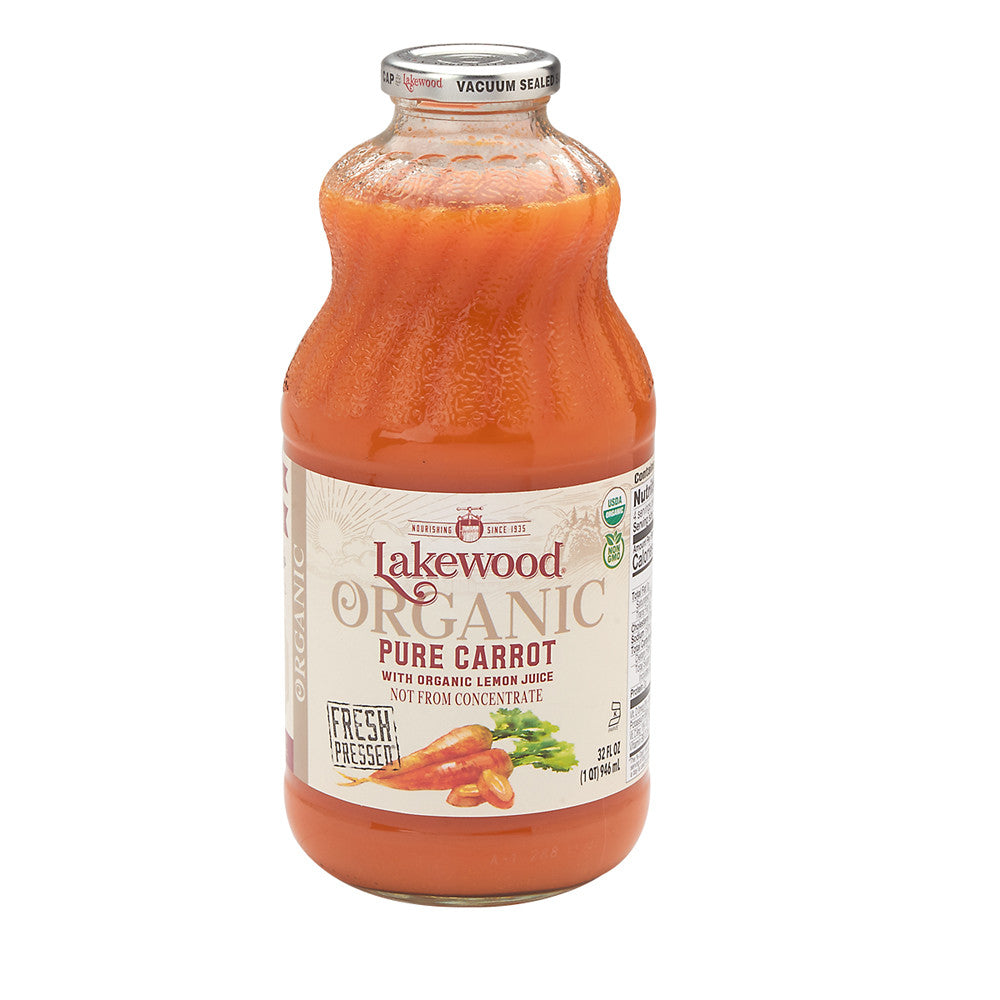 Wholesale Lakewood Organic Juices Organic Carrot Juice 32 Oz Bottle- Bulk