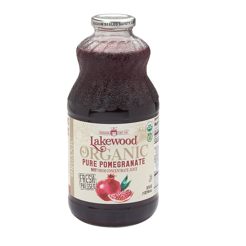 Lakewood Organic Juices Organic Pomegranate Juice 32 Oz Bottle