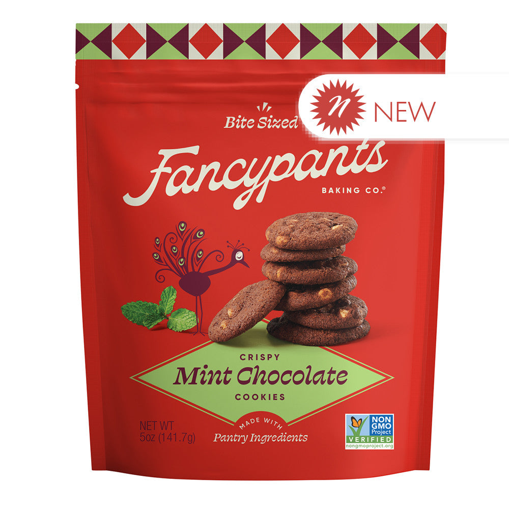 Wholesale Fancypants Mint Chocolate Chip Cookies 5 Oz Pouch- Bulk